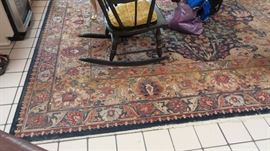 Rugs in every room.  Large to small