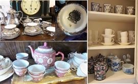 Tea Service in China, porcelain.  English to Oriental