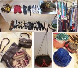 Nice collection of women's clothes - Chicos - Coldwater creek. Shoes and handbags and wallets. Hats vintage to new. scarves, neckties