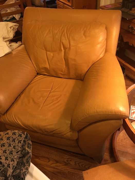 Leather chairs in excellent condition.