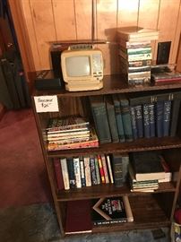 Bookcase and books