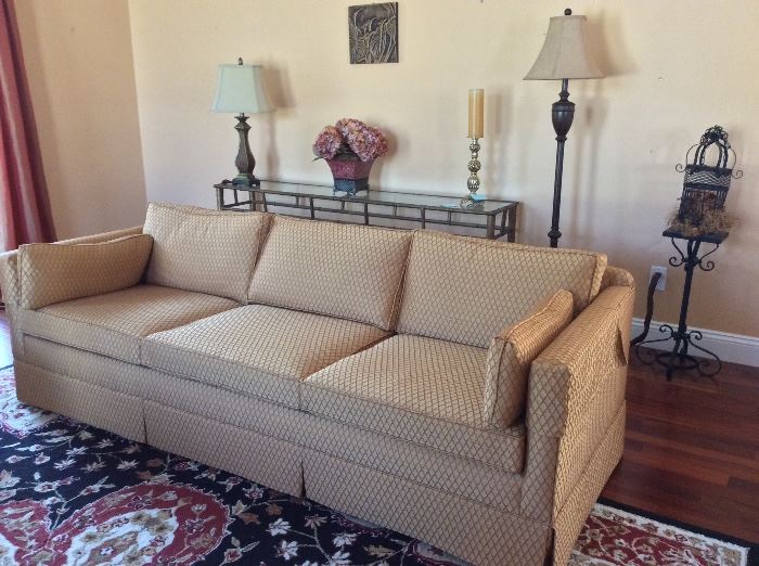 Upholstered couch. 7' lenngth.