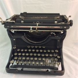 Underwood typewriter. 
