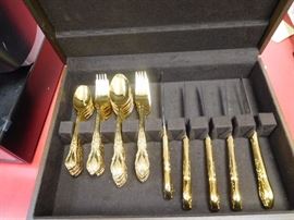 Gold Plated Flatware