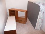 Queen size box spring and mattress.