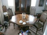 dining room table with chairs