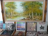 Framed oil painting (very large) by "Woodson".