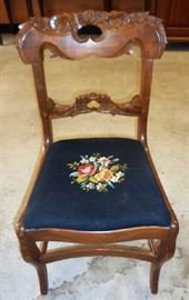 Antique Needlepoint Chair