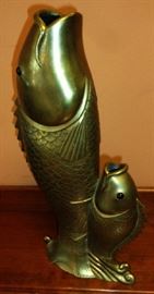 Solid Brass Fish Sculpture