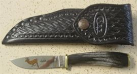 Case XX Deer Hunter Knife w/Buffalo Horn Handle - Collector's Edition - Mint Condition With Sheath