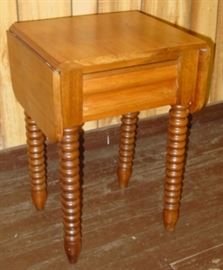 Early Spool Leg Drop Leaf Table