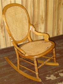 Rocker w/Cane Seat & Back
