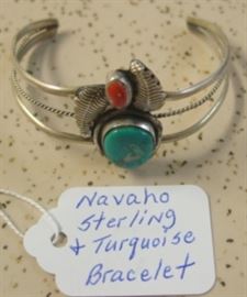 Navaho Sterling & Turquoise Bracelet