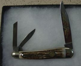 1978 German Kissing Krane Knife w/Stag Handles - Golden Circle Knife Club - Limited Edition - #210 Of Only 300 Made 