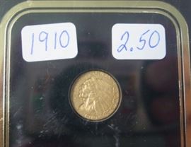 1910 Gold $2.50 Indian Head Coin