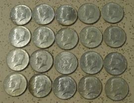 Silver Kennedy Half Dollars