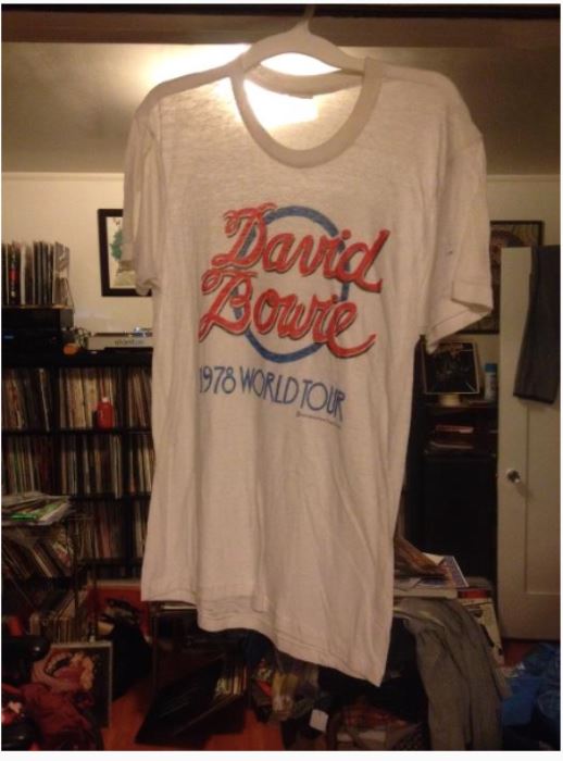1978 David Bowie tour shirt