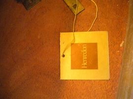 Henerdon bedroom furniture dresser and two mirrors, chest with amoire, 2 night stands and headboard. Two twin bed mattresses,box springs, frame. Makes in to a king.