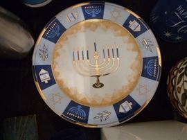 Churchill Menorah plate