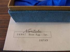 Noritake bone egg