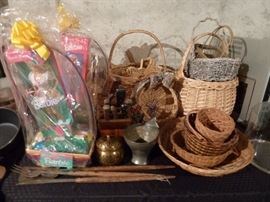 Baskets and easter baskets with barbie
