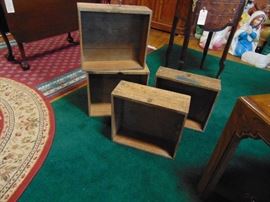 Old drawers, great for hanging on the wall