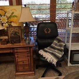 Desk, Ducks Unlimited desk chair