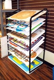 Firing Range Targets And Storage Rack 56"T x 38"W x 21.5"D, Targets Include IDPA-Tan, Qualify X 5, PR-B21E, Carnival Shoot, APG, Thug 2, 5 Guys And Mo