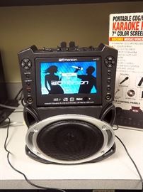 Emerson Portable CDG/MP3G Karaoke Player With 7" Color Screen, Pentax Optio W90 Waterproof Camera, Canon PC1308 Digital Camera, Surge Protector, Inspi