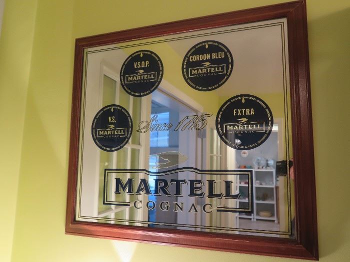 Martell Cognac Bar Mirror 