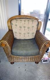 nice big and comfy wicker chair