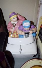 Fun Golf cart cookie jar