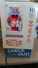 Quarter/25 cent heart rate machine
