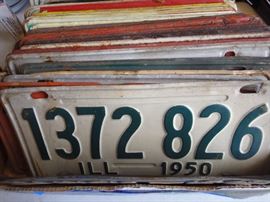 IL Licence plate 1948 - 1980's