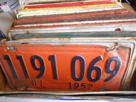 IL Licence plate 1948 - 1980's
