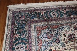 Large stunning area rug. "The Tansheng" collection. Hand woven 100% virgin wool pile. 