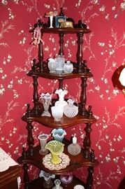 Victorian tiered standing shelf