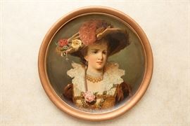 Vienna Style porcelain Charger, late 19th century, inscription: F. Rufs, Wien; pseudo Royal Vienna ma   STARTING BID: $120 -- FIND MORE ITEMS ON OUR LIVE AUCTION WEBSITE! 