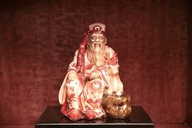 This man and his deer convey the feeling of joy of a simpler life. Stands 10.5 inches tall.