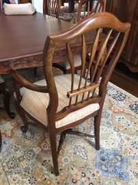 Century Furniture for Domain Country French Dining Room Table w/ one 20’’ Leaf (44’’ x 73’’ x 30’’) and
8 Dining Chairs (6 Side, 2 Armchairs) (23’’ x 20’’ x 40’’)