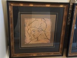 Pair of Line Drawings (26’’)