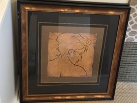 Pair of Line Drawings (26’’)