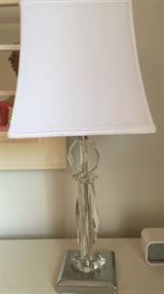 Pair of Crystal Lamps
