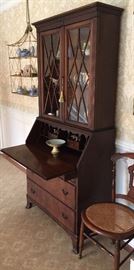 3 Drawer Secretary w/ 2 Glass Doors (34’’ x 16’’ x 75’’)