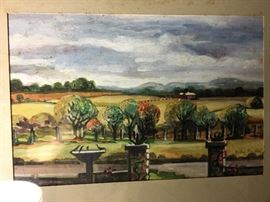 Listed Texas folk artist Ruby Hays Palmo original