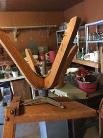 Detail: the underside of previous swivel chair.