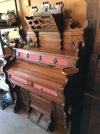 A majestic 19th century pump organ.