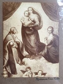 Sistine Chapel under wavy glass