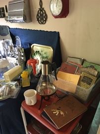 Cook Books Recipe Holders, Cosco Kitchen Cart Trivets, Pyrex more!