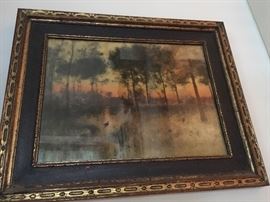 Reinthal & Newman colored print in original frame